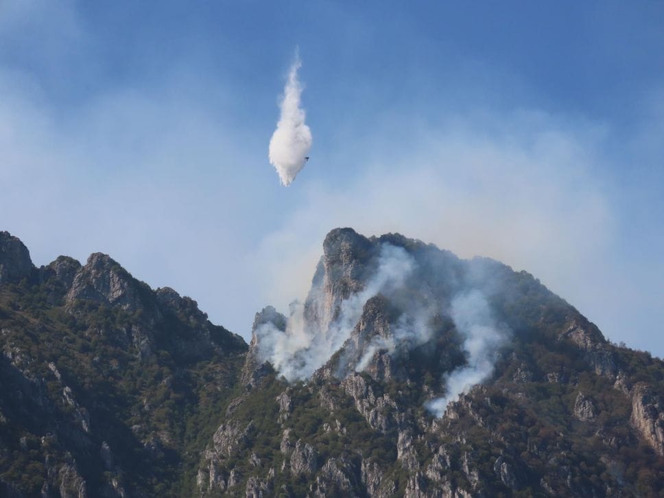 Moregallo, lotta contro il fuoco: qual è la situazione
