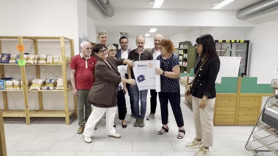 Sondrio, dal Rotary 5mila euro per l’Emporion solidale