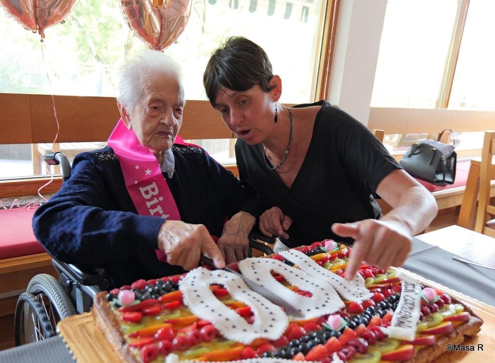 Chiesa in Valmalenco festeggia i 100 anni di Antonietta 