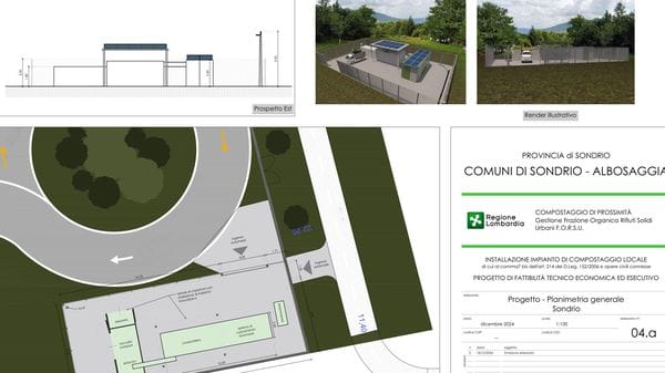 Sondrio e Albosaggia, un nuovo impianto per trasformare l’umido in compost